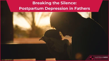 Postpartum depression father article header